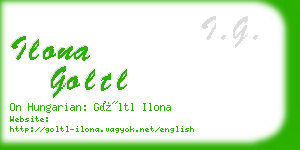 ilona goltl business card